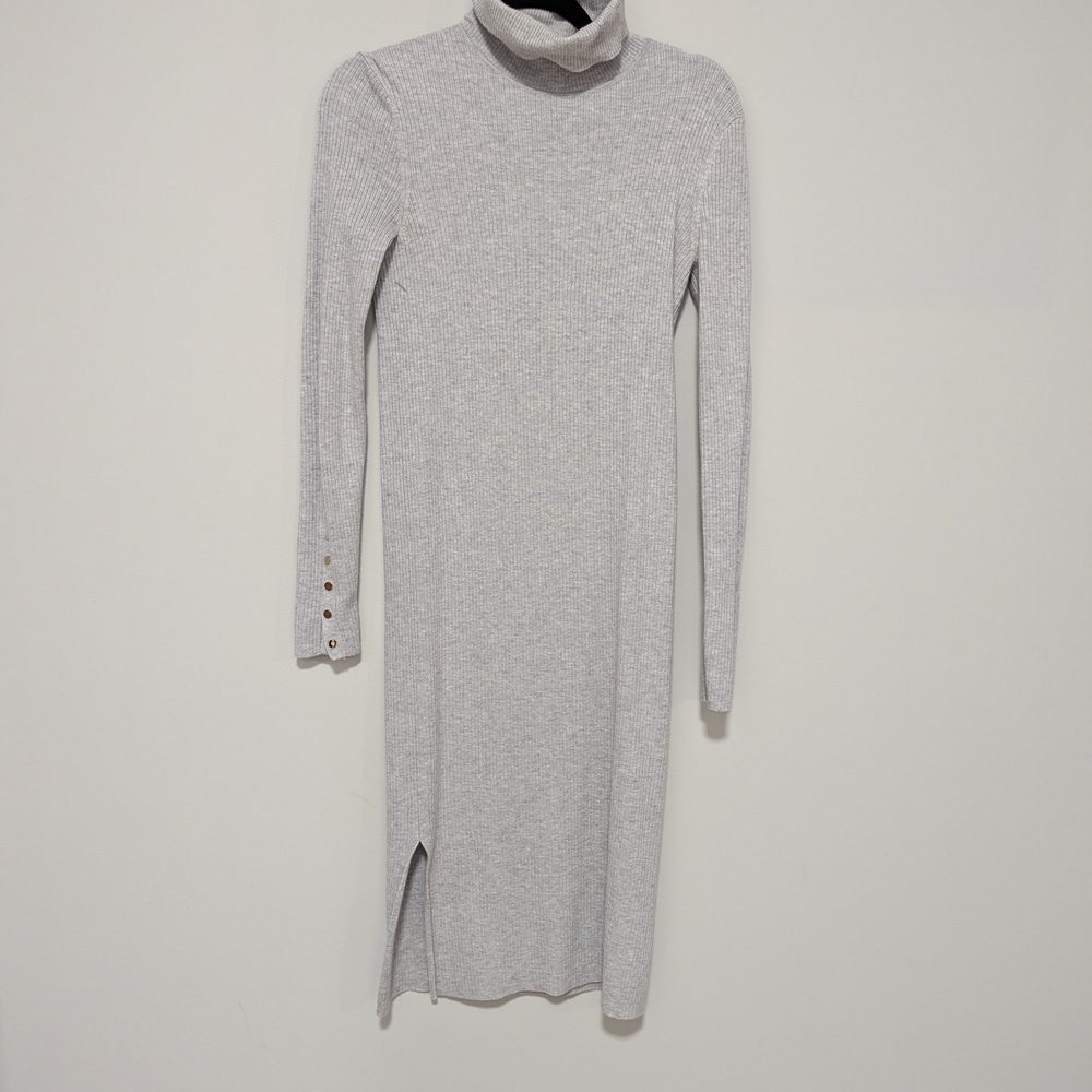 Ever New Light Gray Long Sleeve Dress